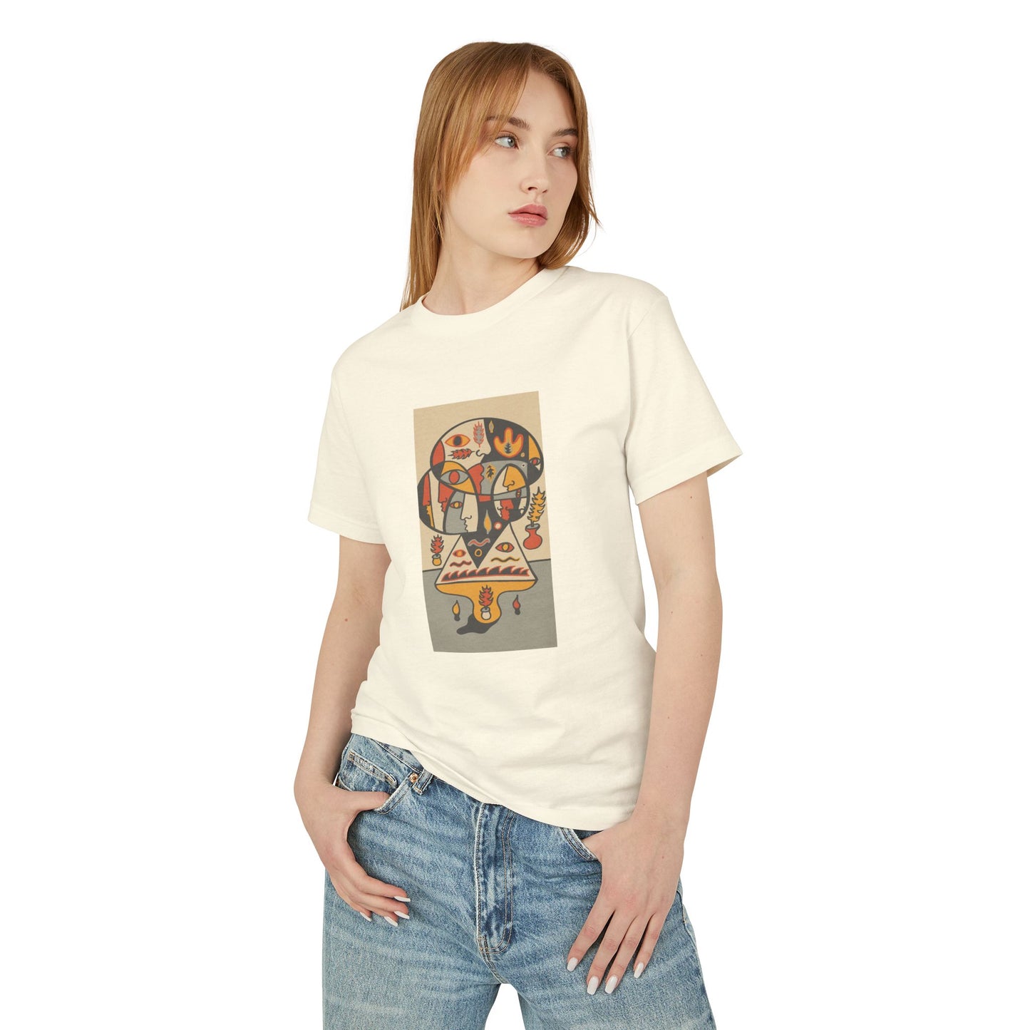 Bohemian Art Graphic Tee - Unisex Heavyweight Cotton Shirt